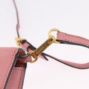 Miu Miu Shoulder Bag Leather Pink Gold Tone Auth ka6523A-20