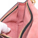 Miu Miu Shoulder Bag Leather Pink Gold Tone Auth ka6523A-28