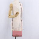Miu Miu Shoulder Bag Leather Pink Gold Tone Auth ka6523A-32