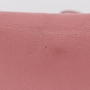 Miu Miu Shoulder Bag Leather Pink Gold Tone Auth ka6523A-3