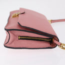 Miu Miu Shoulder Bag Leather Pink Gold Tone Auth ka6523A-4