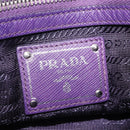 PRADA Chain Shoulder Bag Nylon Purple Silver Auth ka6524-22