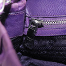 PRADA Chain Shoulder Bag Nylon Purple Silver Auth ka6524-25