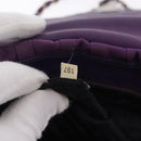 PRADA Chain Shoulder Bag Nylon Purple Silver Auth ka6524-12