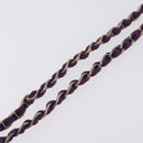 PRADA Chain Shoulder Bag Nylon Purple Silver Auth ka6524-8