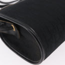 Christian Dior Trotter Canvas Shoulder Bag Black Gold Tone Auth ka6527A-9