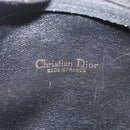Christian Dior Trotter Canvas Shoulder Bag Black Gold Tone Auth ka6527A-20