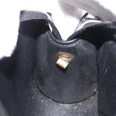 Christian Dior Trotter Canvas Shoulder Bag Black Gold Tone Auth ka6527A-22