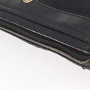 Christian Dior Trotter Canvas Shoulder Bag Black Gold Tone Auth ka6527A-7
