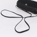 Christian Dior Trotter Canvas Shoulder Bag Black Gold Tone Auth ka6527A-8
