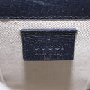 GUCCI GG Supreme Shoulder Bag PVC Navy Silver 625615 Auth ka6531V-22