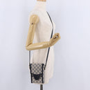 GUCCI GG Supreme Shoulder Bag PVC Navy Silver 625615 Auth ka6531V-25