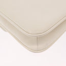 GUCCI Shoulder Bag Leather White Gold Tone 98 46 004 3743 Auth ka6532-15