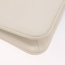 GUCCI Shoulder Bag Leather White Gold Tone 98 46 004 3743 Auth ka6532-16