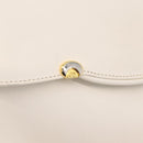 GUCCI Shoulder Bag Leather White Gold Tone 98 46 004 3743 Auth ka6532-17