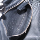 Valentino Studs Hand Bag Leather 2way Black Silver Auth ka6536-28