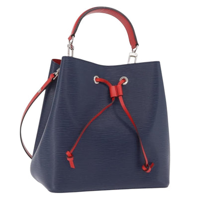 LOUIS VUITTON Epi Neonoe Hand Bag Indigo Red M54367 LV Auth ka6537