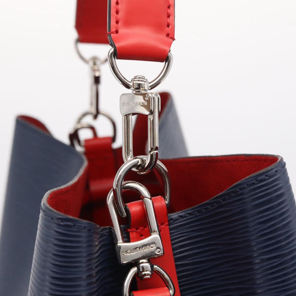 LOUIS VUITTON Epi Neonoe Hand Bag Indigo Red M54367 LV Auth ka6537