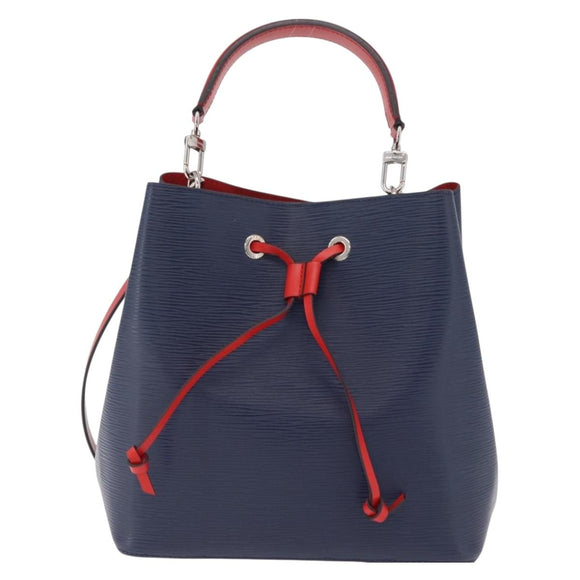 LOUIS VUITTON Epi Neonoe Hand Bag Indigo Red M54367 LV Auth ka6537
