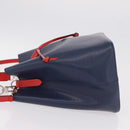 LOUIS VUITTON Epi Neonoe Hand Bag Indigo Red M54367 LV Auth ka6537-4