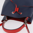 LOUIS VUITTON Epi Neonoe Hand Bag Indigo Red M54367 LV Auth ka6537-6