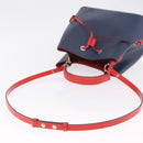 LOUIS VUITTON Epi Neonoe Hand Bag Indigo Red M54367 LV Auth ka6537-9
