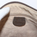 GUCCI GG Supreme Web Sherry Line Bag PVC Beige Gold 001 123 6177 Auth ka654-18