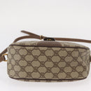 GUCCI GG Supreme Web Sherry Line Bag PVC Beige Gold 001 123 6177 Auth ka654-5