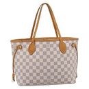 LOUIS VUITTON Damier Azur Neverfull PM Tote Bag N41362 LV Auth ka6541A-13