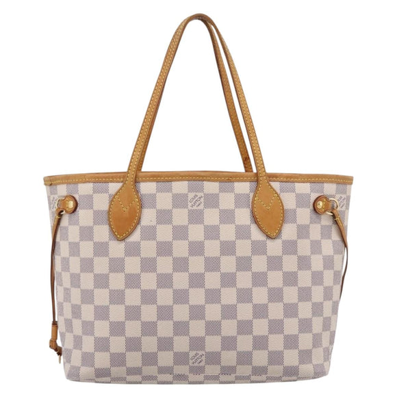 LOUIS VUITTON Damier Azur Neverfull PM Tote Bag N41362 LV Auth ka6541A