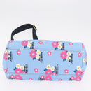 Miu Miu Canapa Fiori Hand Bag Canvas 2way Blue Gold 5BA085 Auth ka6547V-6