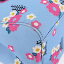 Miu Miu Canapa Fiori Hand Bag Canvas 2way Blue Gold 5BA085 Auth ka6547V-17