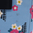 Miu Miu Canapa Fiori Hand Bag Canvas 2way Blue Gold 5BA085 Auth ka6547V-2