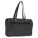 GUCCI GG Canvas Tote Bag Black Gold 92730 Auth ka6548A-1