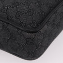 GUCCI GG Canvas Tote Bag Black Gold 92730 Auth ka6548A-9