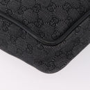 GUCCI GG Canvas Tote Bag Black Gold 92730 Auth ka6548A-16
