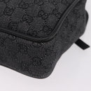 GUCCI GG Canvas Tote Bag Black Gold 92730 Auth ka6548A-17