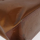 LOUIS VUITTON Monogram Vernis Reade PM Hand Bag Bronze M91146 LV Auth ka655-9