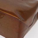 LOUIS VUITTON Monogram Vernis Reade PM Hand Bag Bronze M91146 LV Auth ka655-14