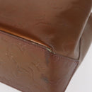 LOUIS VUITTON Monogram Vernis Reade PM Hand Bag Bronze M91146 LV Auth ka655-16