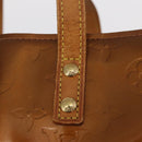 LOUIS VUITTON Monogram Vernis Reade PM Hand Bag Bronze M91146 LV Auth ka655-10