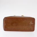 LOUIS VUITTON Monogram Vernis Reade PM Hand Bag Bronze M91146 LV Auth ka655-5