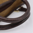LOEWE Amazona Hand Bag Suede Beige Gold Auth ka6550-8