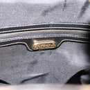 FENDI Pecan Canvas Backpack PVC Black Brown gold 259290 Auth ka6553V-19