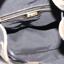FENDI Pecan Canvas Backpack PVC Black Brown gold 259290 Auth ka6553V-11