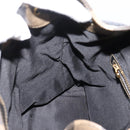 FENDI Pecan Canvas Backpack PVC Black Brown gold 259290 Auth ka6553V-21