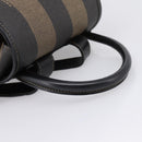 FENDI Pecan Canvas Backpack PVC Black Brown gold 259290 Auth ka6553V-7