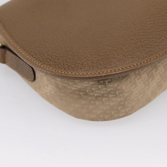 GUCCI Shoulder Bag Canvas Beige Gold 007 754 0074 Auth ka6555