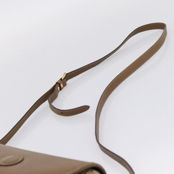 GUCCI Shoulder Bag Canvas Beige Gold 007 754 0074 Auth ka6555