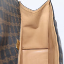 Bally Hand Bag Leather PVC Black Gold Auth ka6559-18